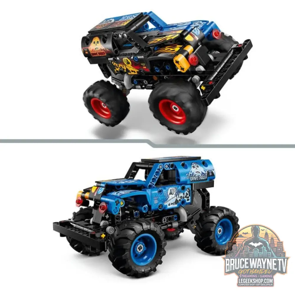 LEGO 42219 Technic Monster Jam Grave Digger Feuer et Eis, jeu de construction - LEGO - vue 4