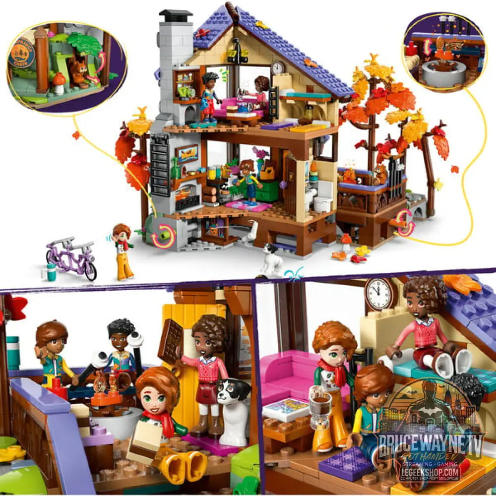LEGO 42705 Friends Gemütliche Hütte im Herbstwald, jeu de construction - LEGO - vue 3