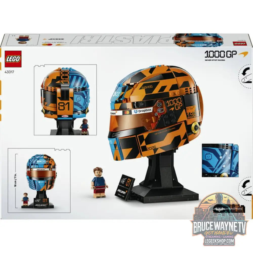 LEGO 43017 Editions McLaren Mastercard F1 Team Oscar Piastri Helm, jeu de construction - LEGO - vue 7