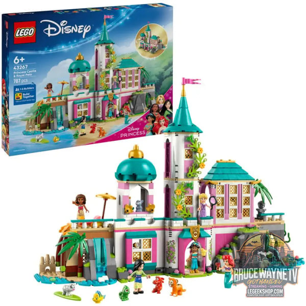LEGO 43267 Disney Princess Prinzessinnenschloss avec Haustieren, jeu de construction - LEGO