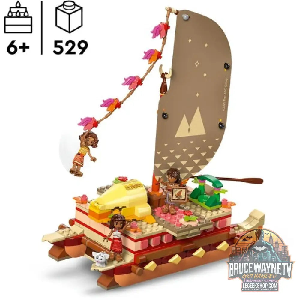 LEGO 43270 Disney Princess Vaianas Abenteuerfloß, jeu de construction - LEGO - vue 3