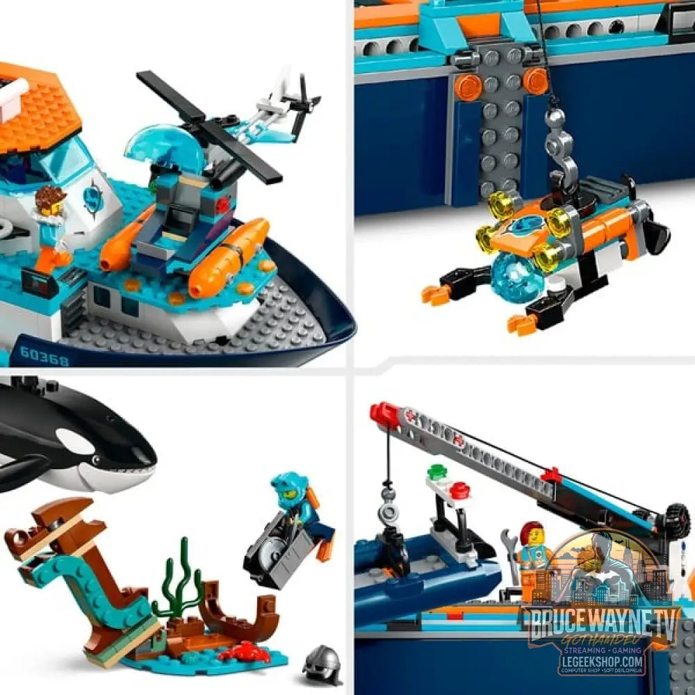 LEGO 60368 City Arktis-Forschungsschiff, jeu de construction - LEGO - vue 5