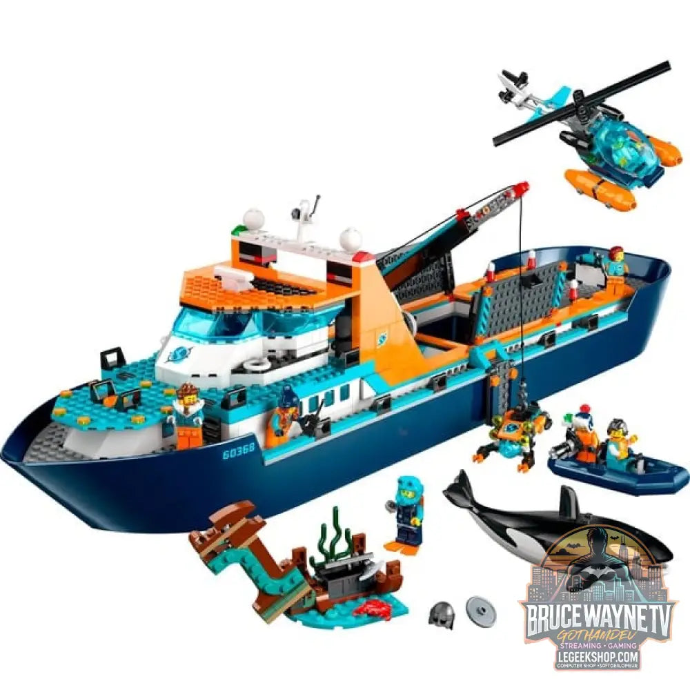 LEGO 60368 City Arktis-Forschungsschiff, jeu de construction - LEGO - vue 2