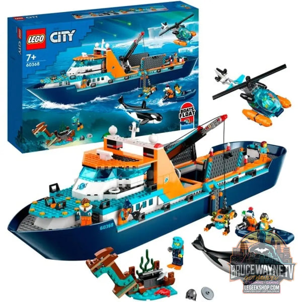 LEGO 60368 City Arktis-Forschungsschiff, jeu de construction - LEGO