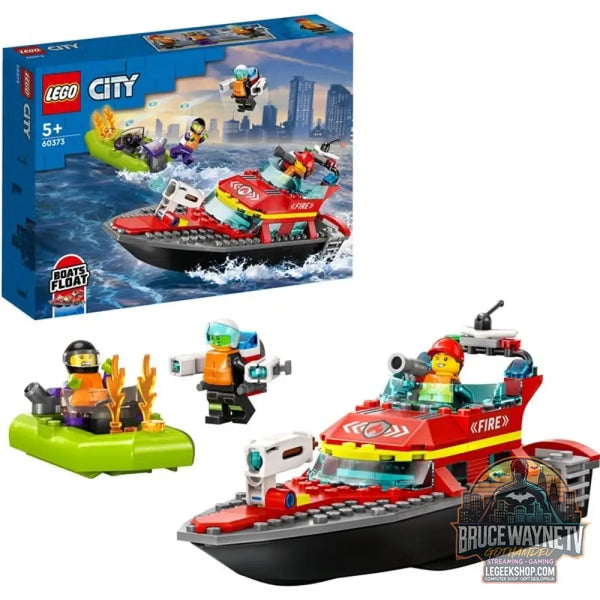 LEGO 60373 City Feuerwehrboot, jeu de construction - LEGO
