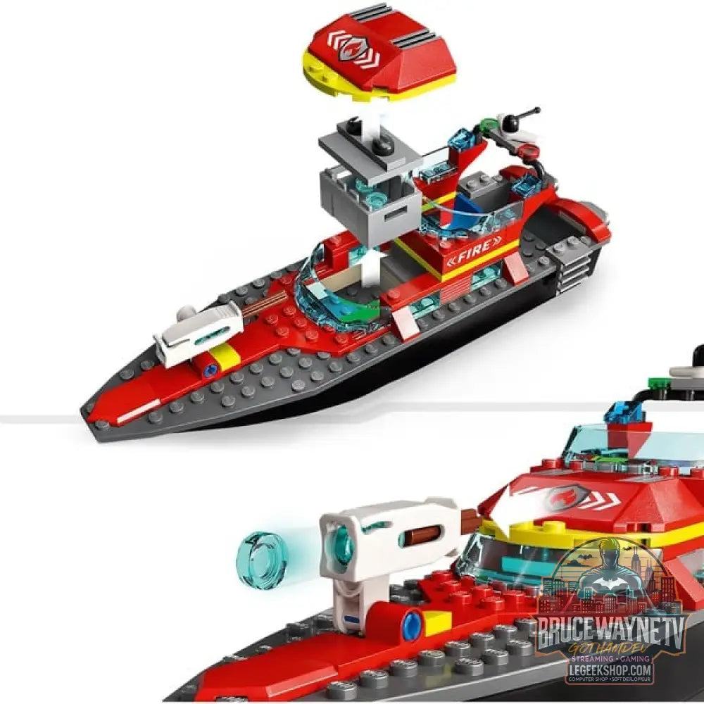 LEGO 60373 City Feuerwehrboot, jeu de construction - LEGO - vue 4