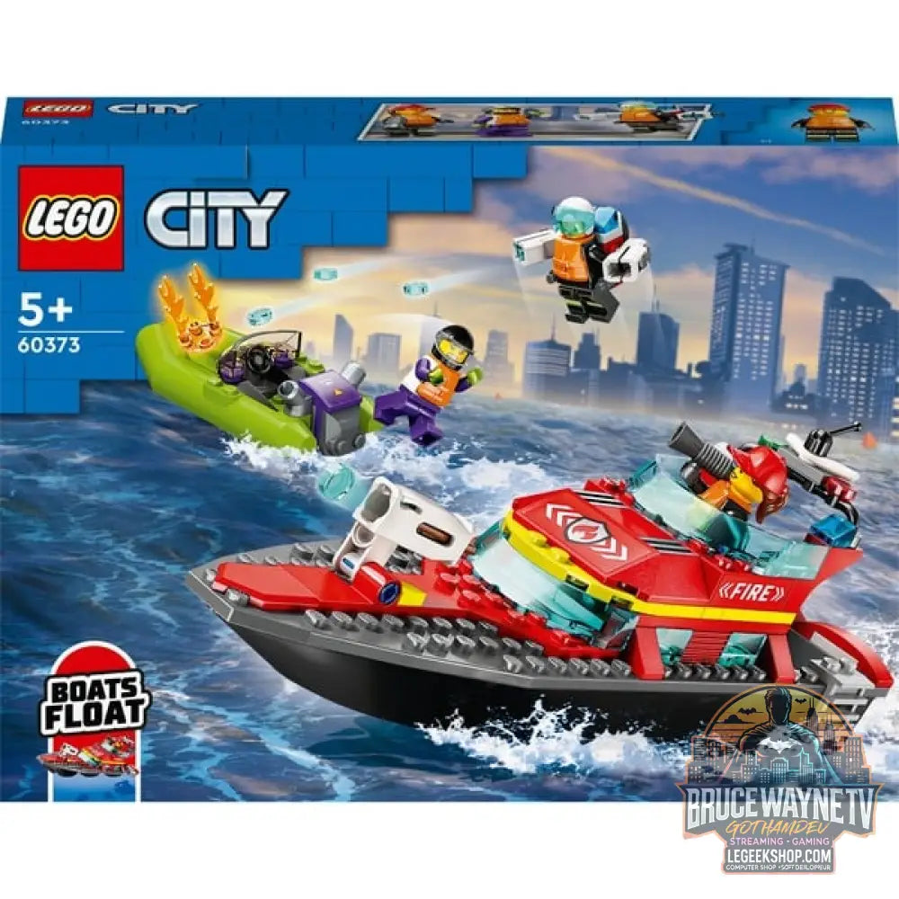 LEGO 60373 City Feuerwehrboot, jeu de construction - LEGO - vue 8