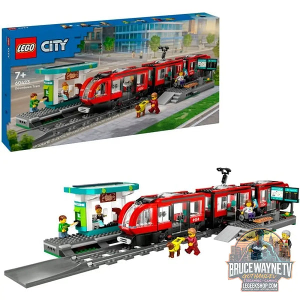 LEGO 60423 City Straßenbahn avec Haltestelle, jeu de construction - LEGO