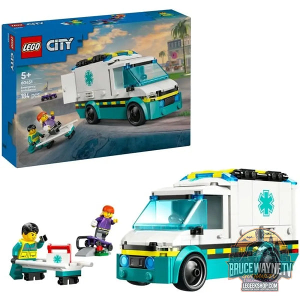LEGO 60451 City Rettungswagen, jeu de construction - LEGO