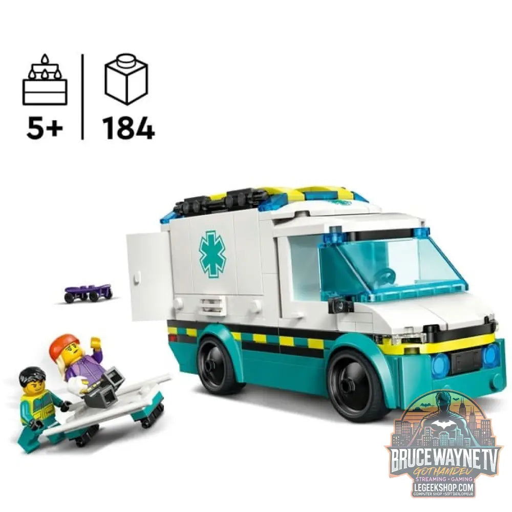 LEGO 60451 City Rettungswagen, jeu de construction - LEGO - vue 3
