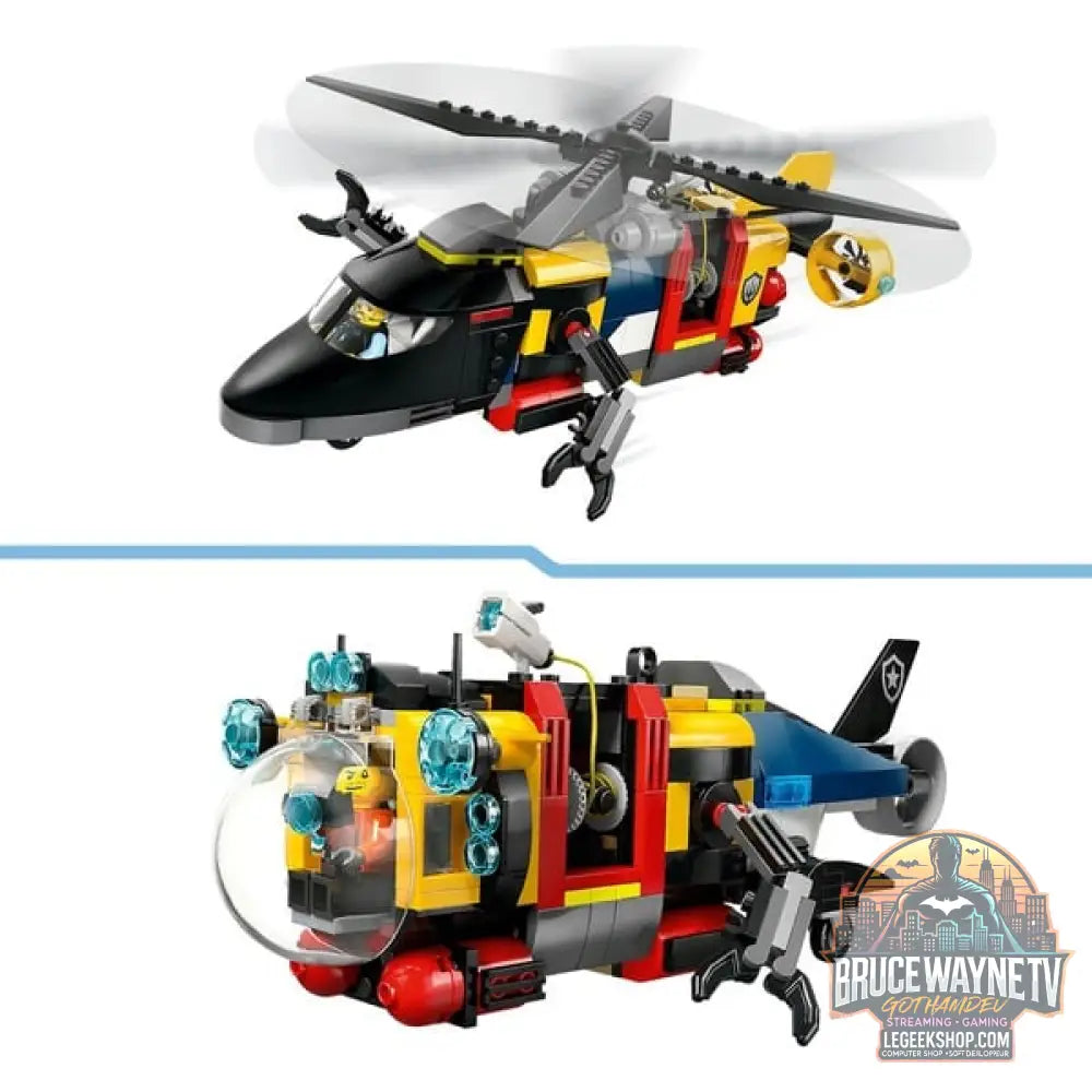 LEGO 60462 City Kombinationsset avec Hubschrauber, Löschauto et U-Boot, jeu de construction - LEGO - vue 5