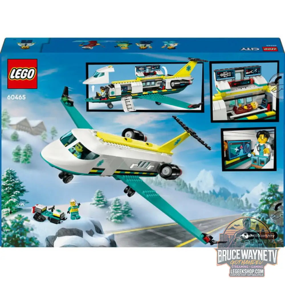 LEGO 60465 City Notfallrettungsflugzeug, jeu de construction - LEGO - vue 7