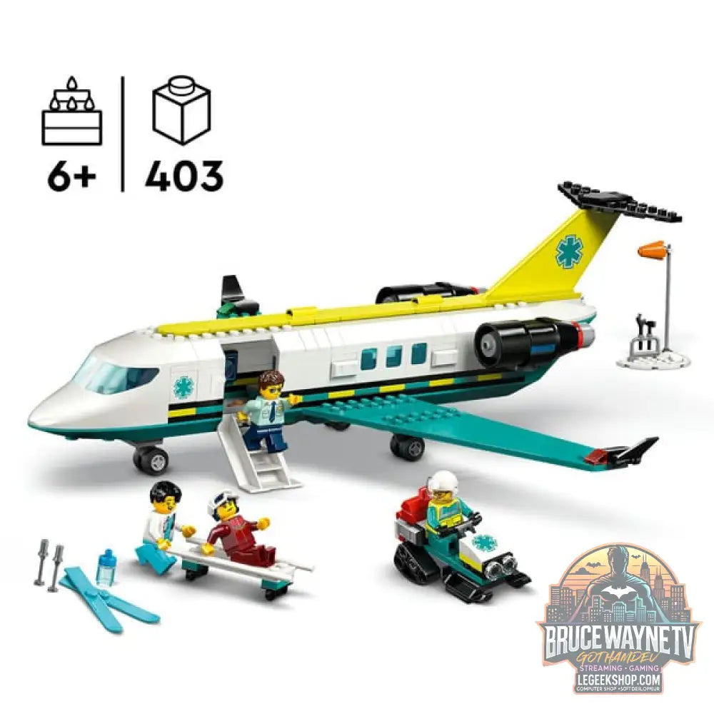 LEGO 60465 City Notfallrettungsflugzeug, jeu de construction - LEGO - vue 3