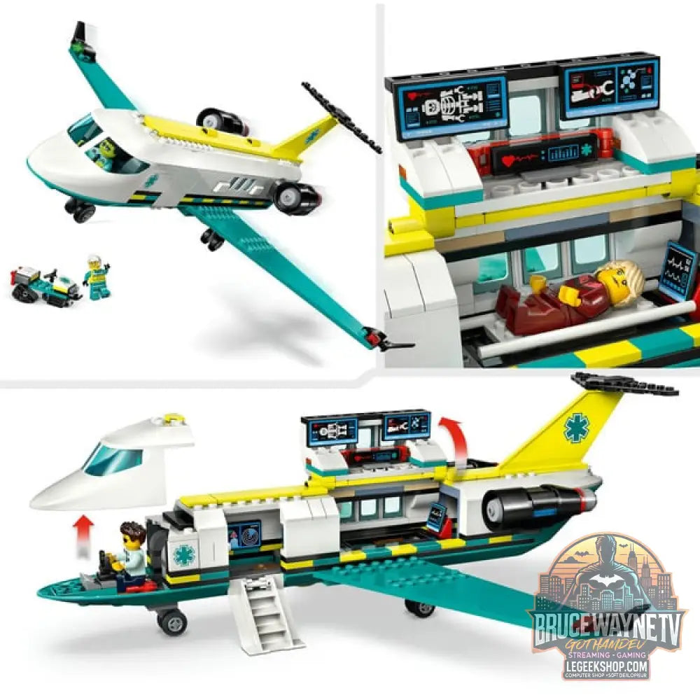 LEGO 60465 City Notfallrettungsflugzeug, jeu de construction - LEGO - vue 4