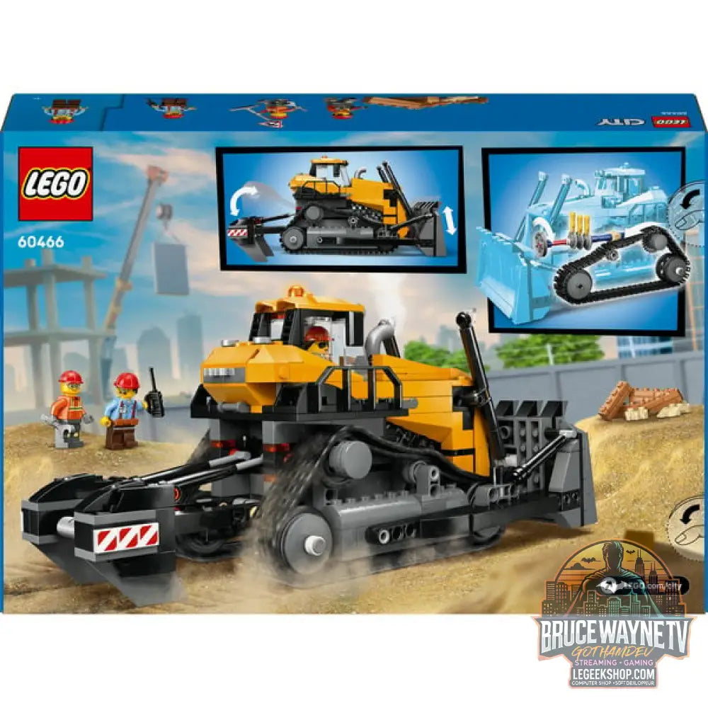 LEGO 60466 City Gelber Bulldozer avec Frontlader, jeu de construction - LEGO - vue 7