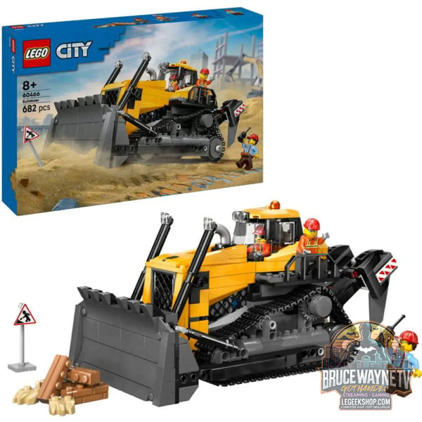LEGO 60466 City Gelber Bulldozer avec Frontlader, jeu de construction - LEGO