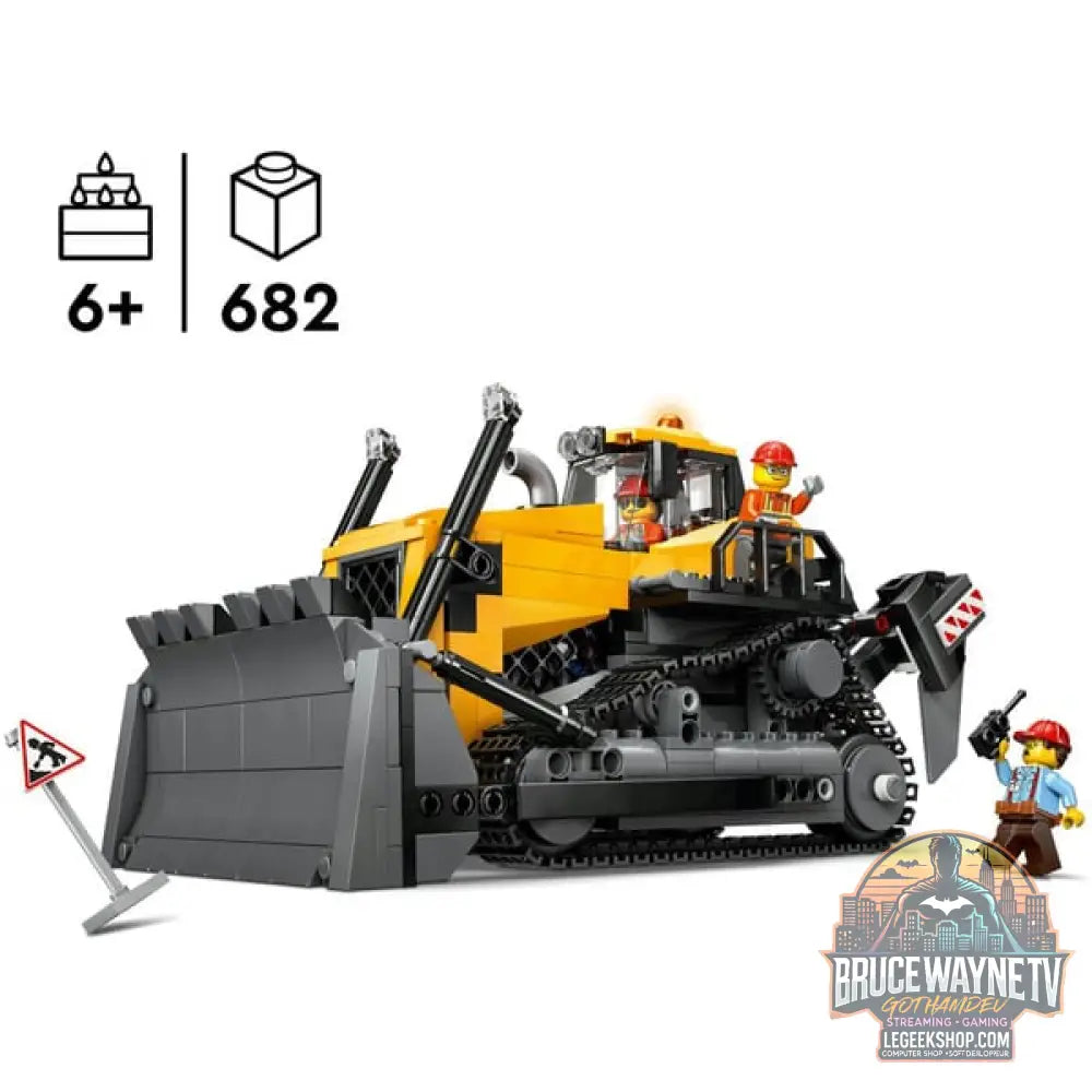 LEGO 60466 City Gelber Bulldozer avec Frontlader, jeu de construction - LEGO - vue 3