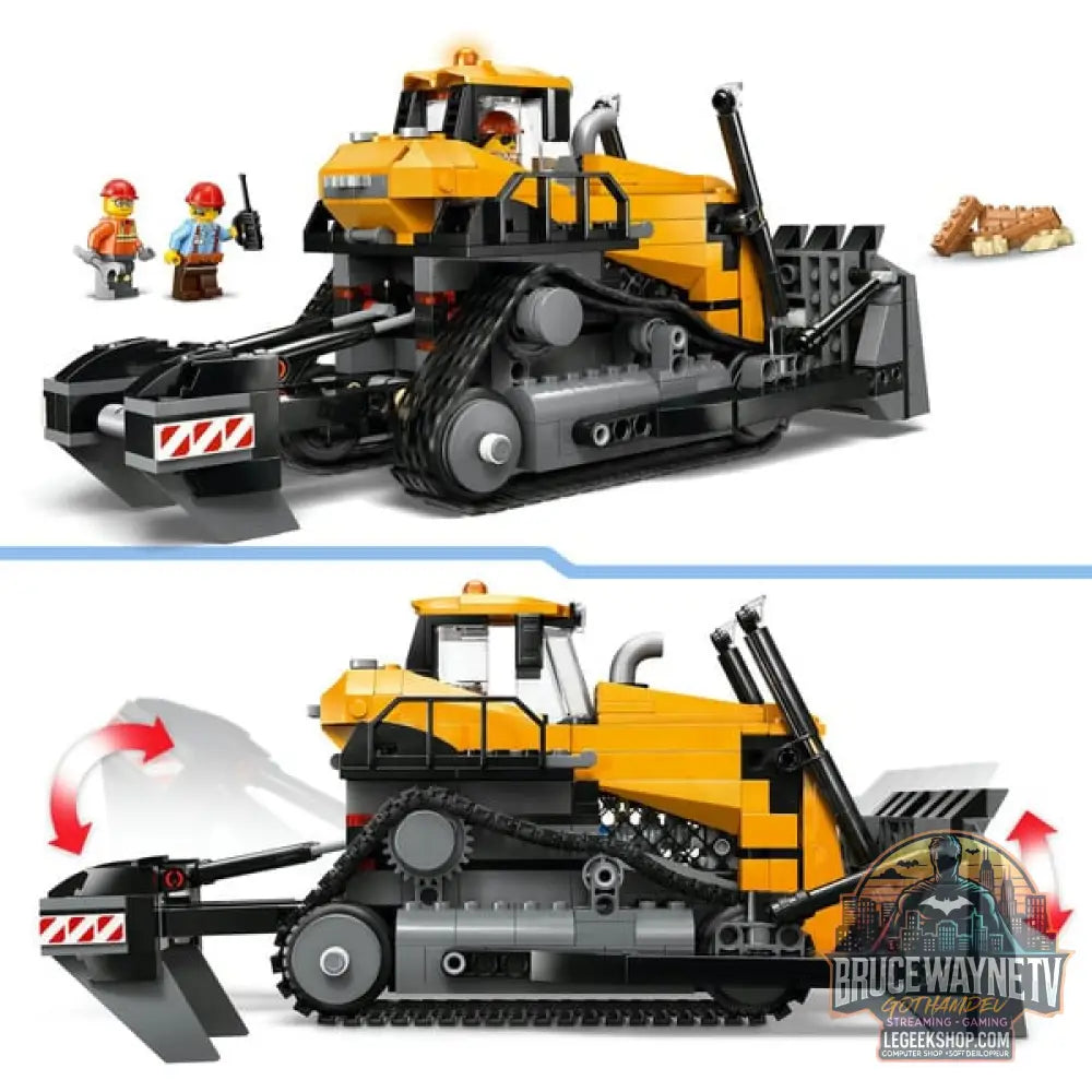 LEGO 60466 City Gelber Bulldozer avec Frontlader, jeu de construction - LEGO - vue 4