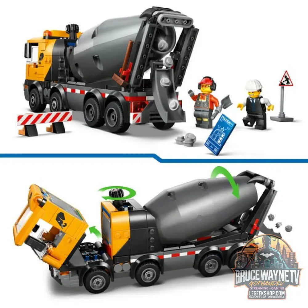LEGO 60478 City Betonmischer, jeu de construction - LEGO - vue 4