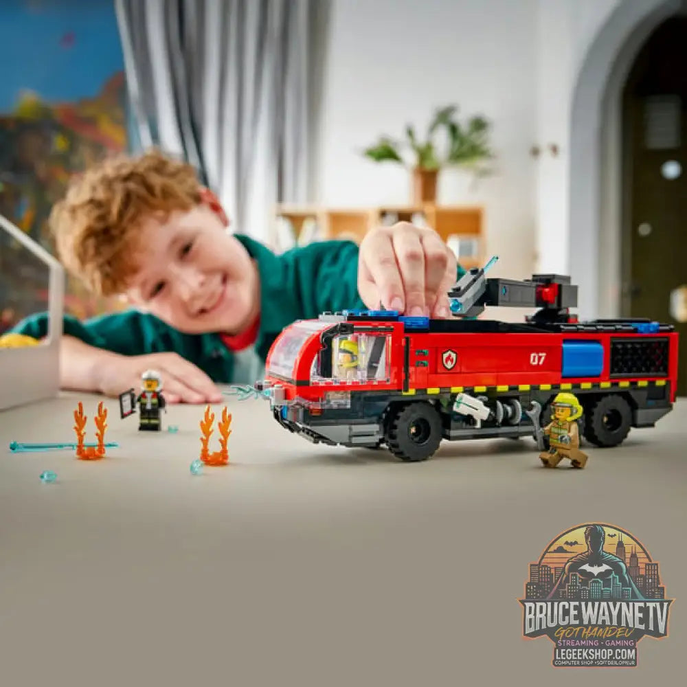 LEGO 60499 City Flughafenlöschfahrzeug, jeu de construction - LEGO - vue 2