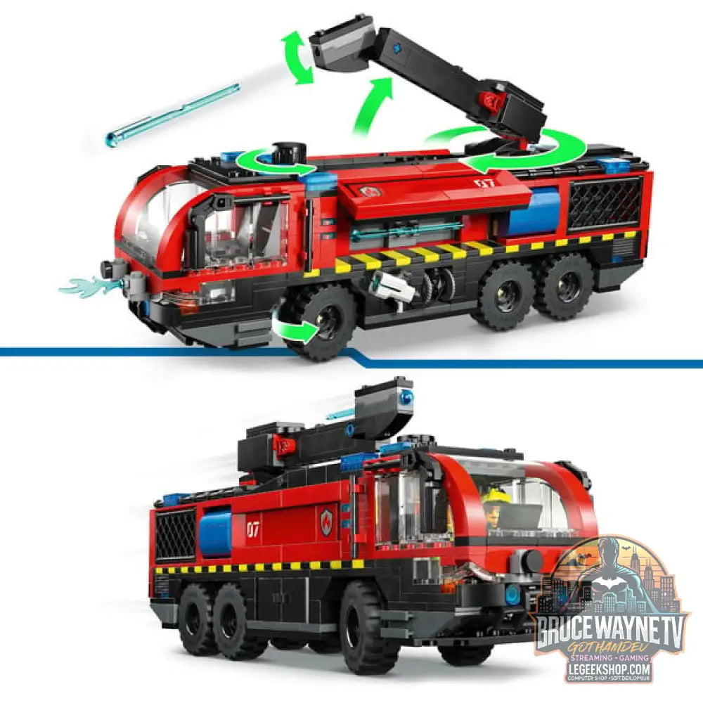 LEGO 60499 City Flughafenlöschfahrzeug, jeu de construction - LEGO - vue 4