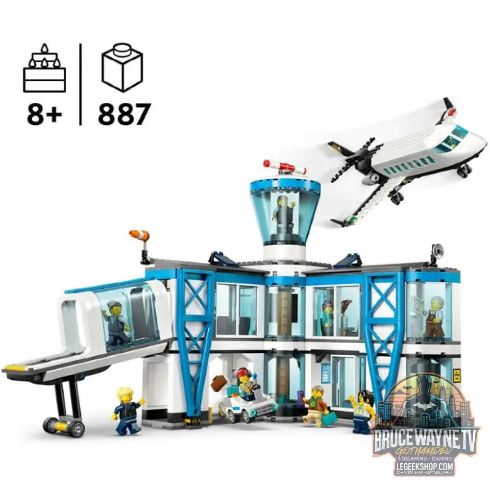 LEGO 60502 City Flughafen avec Flugzeug, jeu de construction - LEGO - vue 3