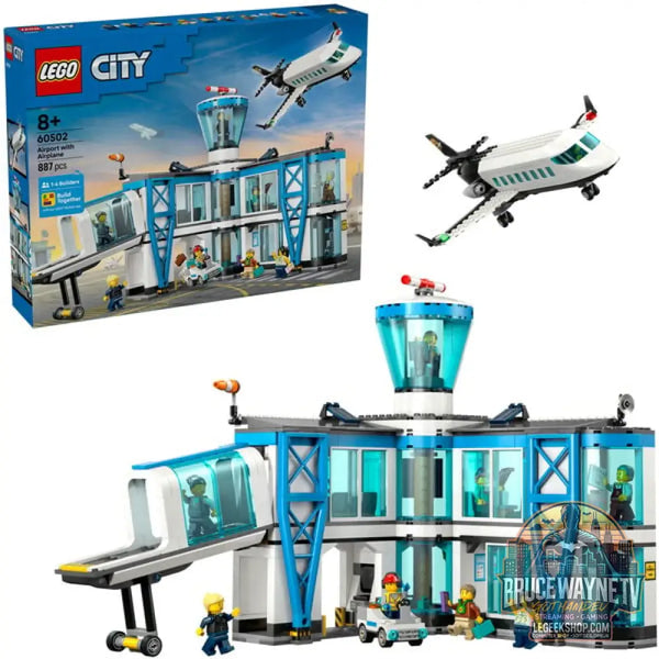 LEGO 60502 City Flughafen avec Flugzeug, jeu de construction - LEGO