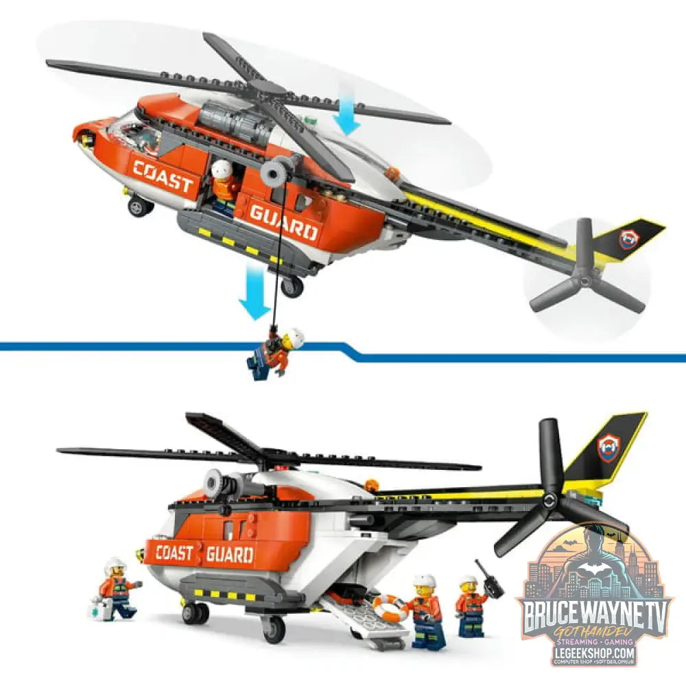 LEGO 60503 City Hubschrauber der Küstenwache, jeu de construction - LEGO - vue 4