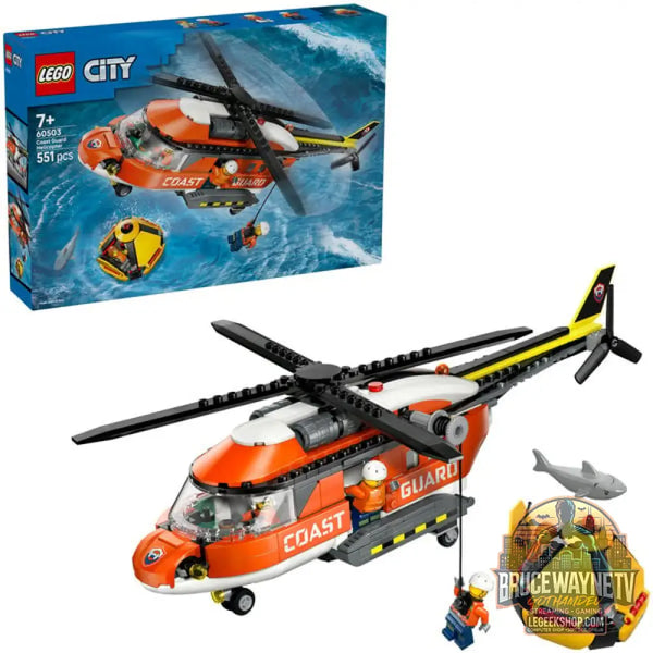 LEGO 60503 City Hubschrauber der Küstenwache, jeu de construction - LEGO