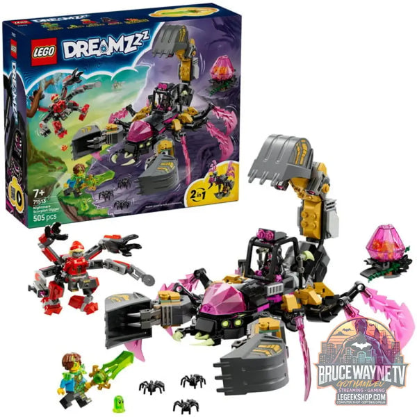 LEGO 71513 DREAMZzz Albtraum-Skorpionbagger, jeu de construction - LEGO