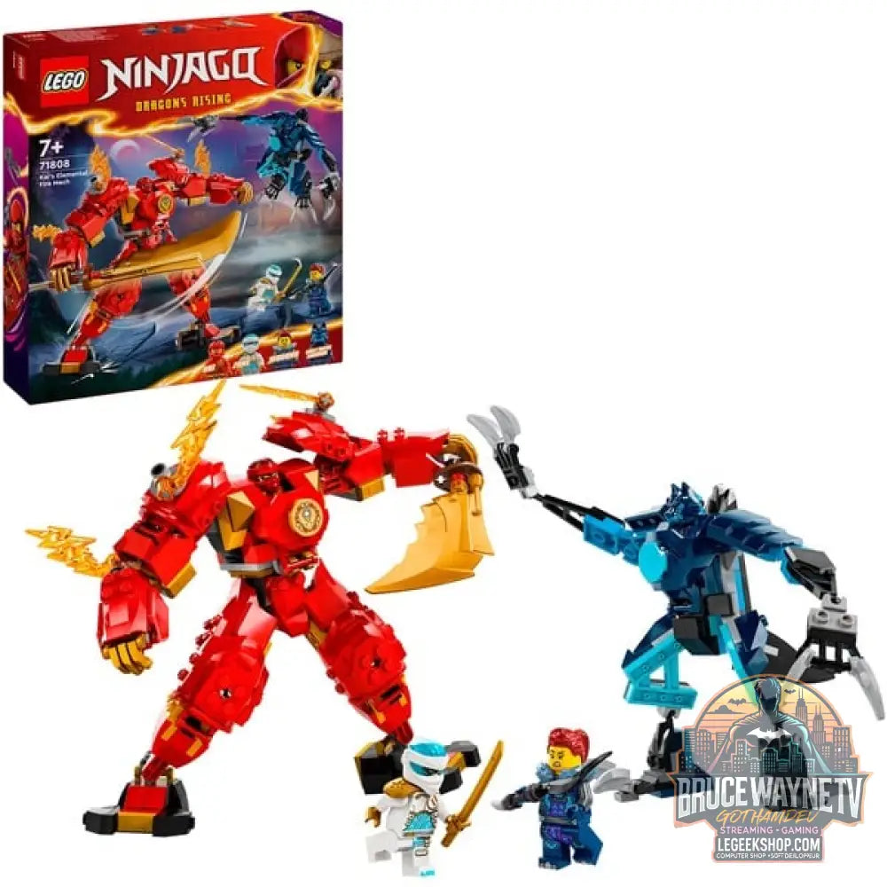 LEGO 71808 Ninjago Kais Feuermech, jeu de construction - LEGO