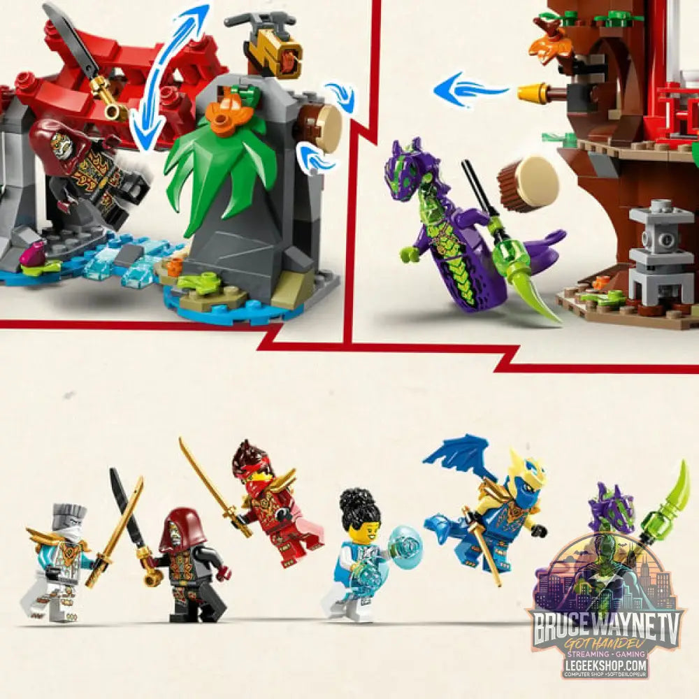 LEGO 71857 Ninjago Showdown am Baumhaus avec dem Ninja-Bike, jeu de construction - LEGO - vue 5