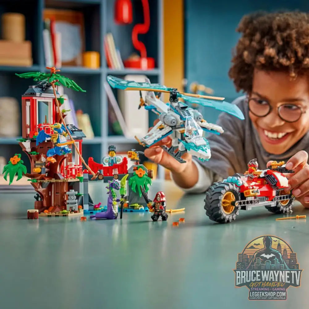 LEGO 71857 Ninjago Showdown am Baumhaus avec dem Ninja-Bike, jeu de construction - LEGO - vue 2
