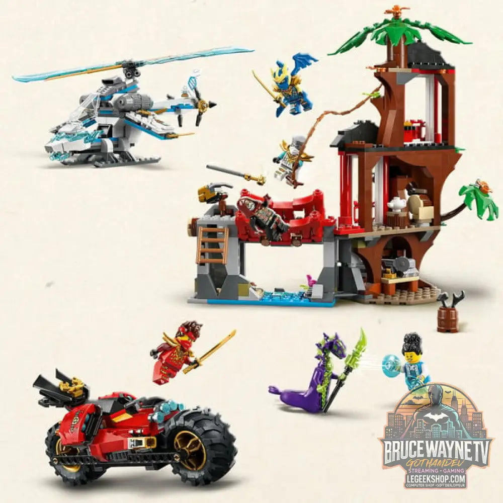 LEGO 71857 Ninjago Showdown am Baumhaus avec dem Ninja-Bike, jeu de construction - LEGO - vue 4