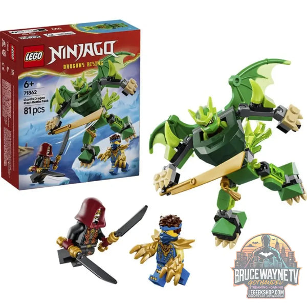 LEGO 71862 Ninjago Lloyds Drachen-Mech Battle Set, jeu de construction - LEGO