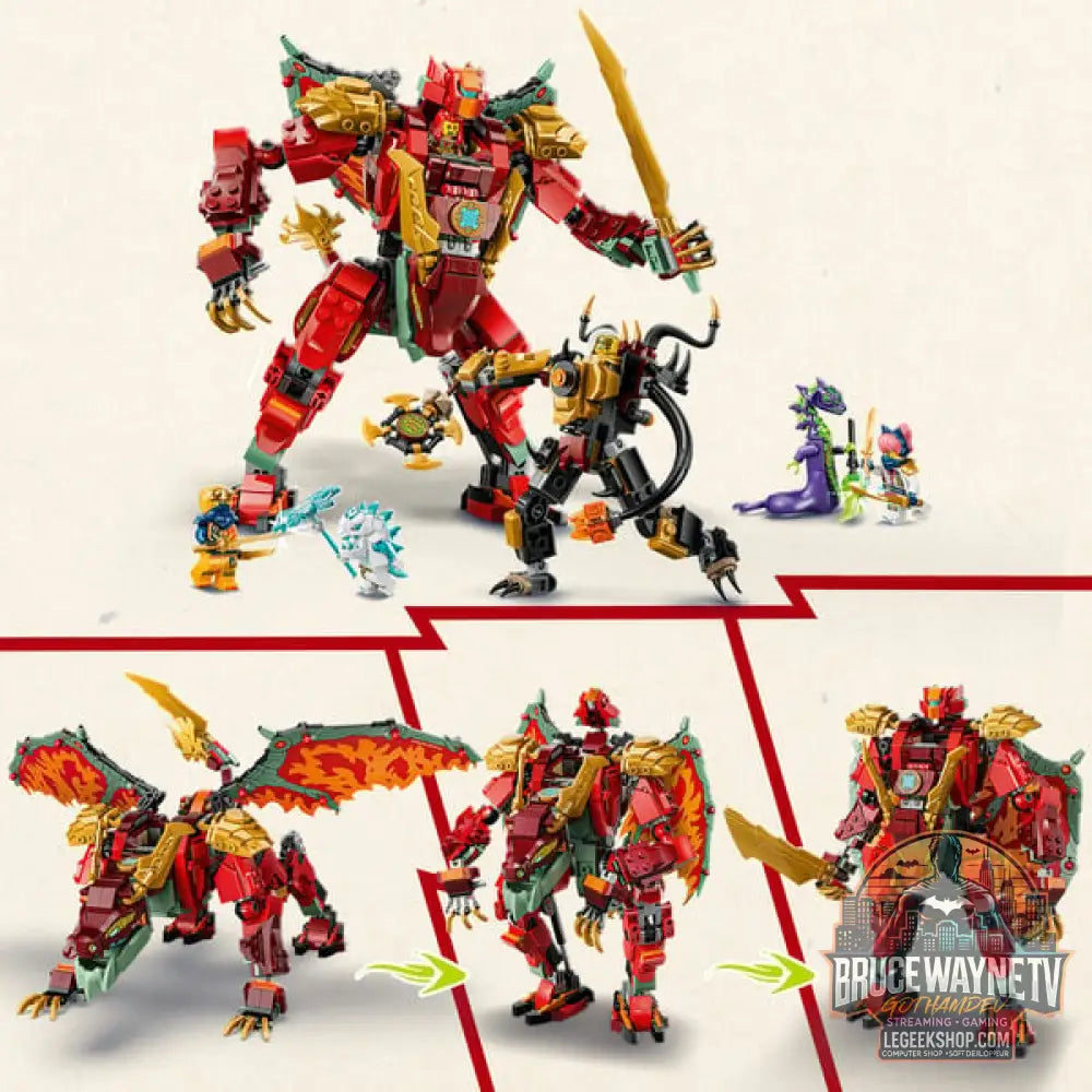 LEGO 71868 Ninjago Wyldfyres Drachenmech, jeu de construction - LEGO - vue 3