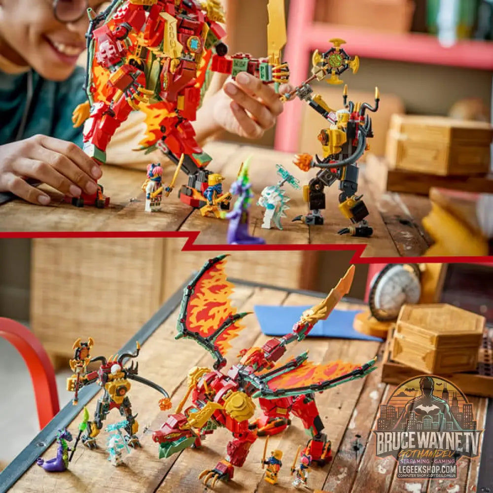 LEGO 71868 Ninjago Wyldfyres Drachenmech, jeu de construction - LEGO - vue 5
