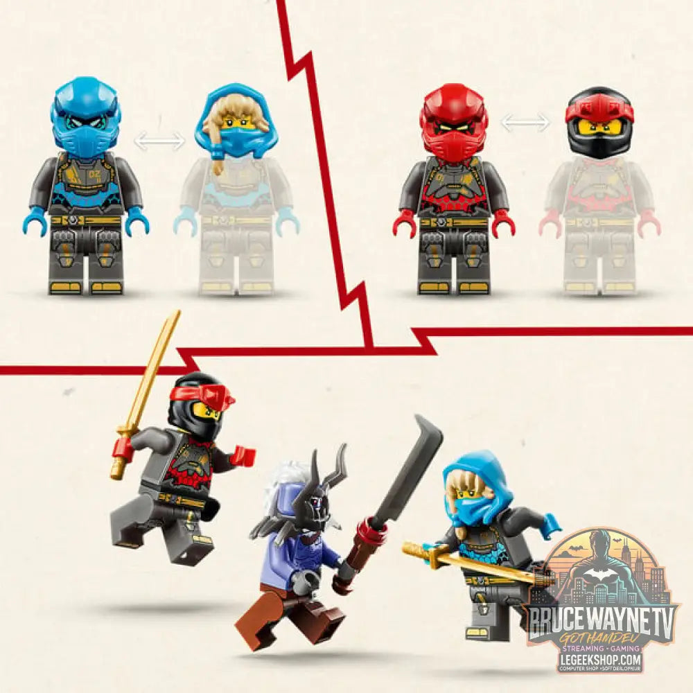 LEGO 71870 Ninjago Die Zwillings-Titanmechs, jeu de construction - LEGO - vue 4