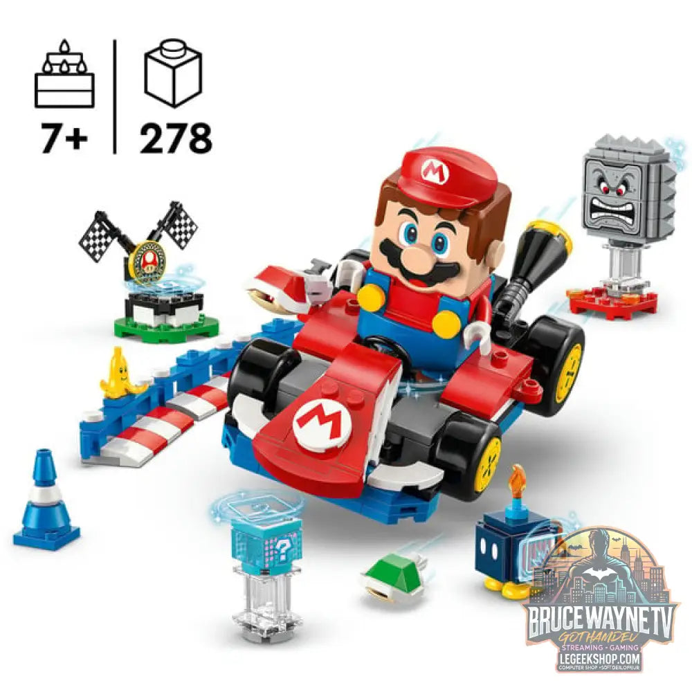 LEGO 72043 Super Mario - Mario Kart: Interaktiver LEGO Mario & Standard-Kart, jeu de construction - LEGO - vue 3