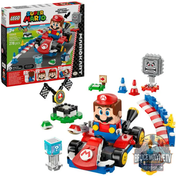 LEGO 72043 Super Mario - Mario Kart: Interaktiver LEGO Mario & Standard-Kart, jeu de construction - LEGO
