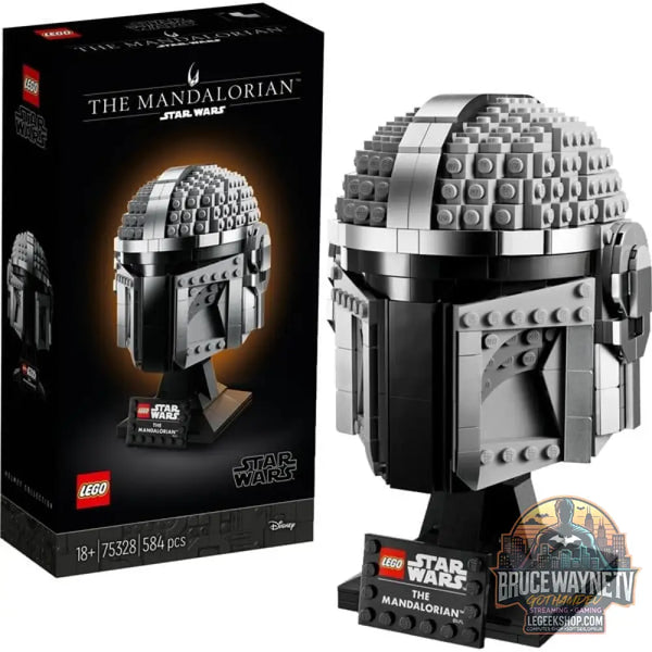 LEGO 75328 Star Wars Mandalorianer Helm, jeu de construction Sammlerpièces et ein tolles Geschenk pour Erwachsene, Bausatz, Zimmer-Deko - LEGO
