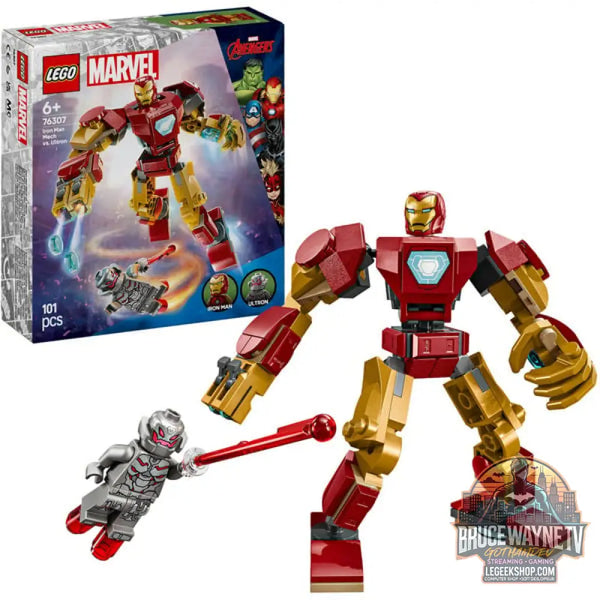 LEGO 76307 Marvel Super Heroes Iron Man Mech vs. Ultron, jeu de construction - LEGO