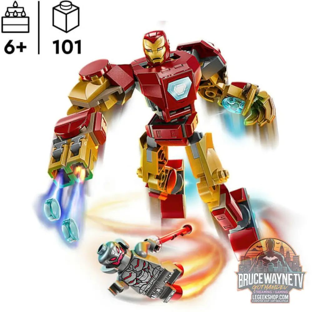 LEGO 76307 Marvel Super Heroes Iron Man Mech vs. Ultron, jeu de construction - LEGO - vue 3
