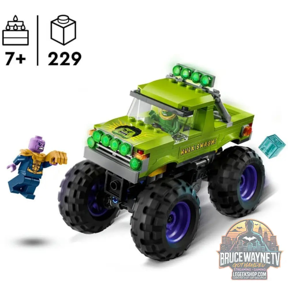 LEGO 76312 Marvel Super Heroes Marvel Hulk-Truck vs. Thanos, jeu de construction - LEGO - vue 3