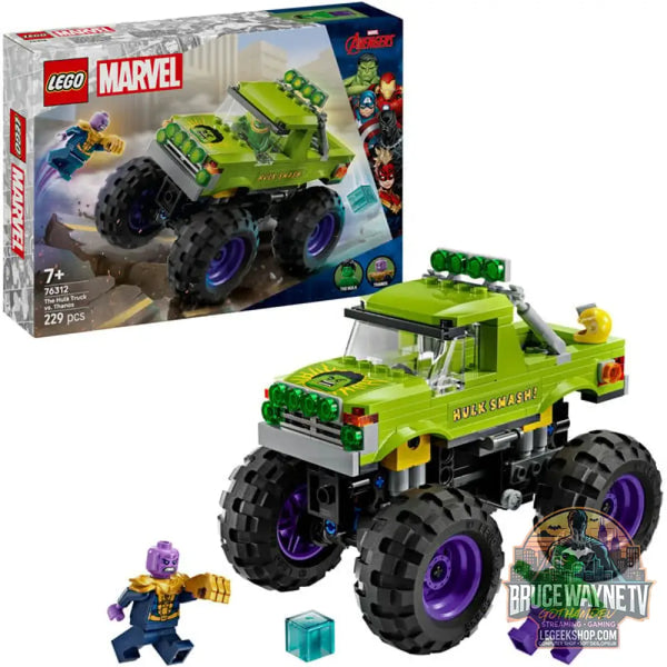 LEGO 76312 Marvel Super Heroes Marvel Hulk-Truck vs. Thanos, jeu de construction - LEGO
