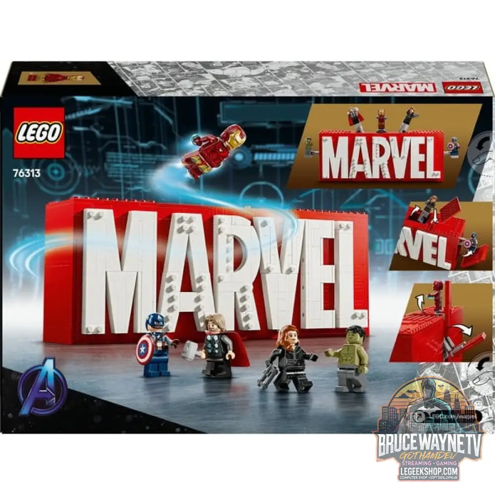 LEGO 76313 Marvel Super Heroes Marvel Logo & Minifiguren, jeu de construction - LEGO - vue 7