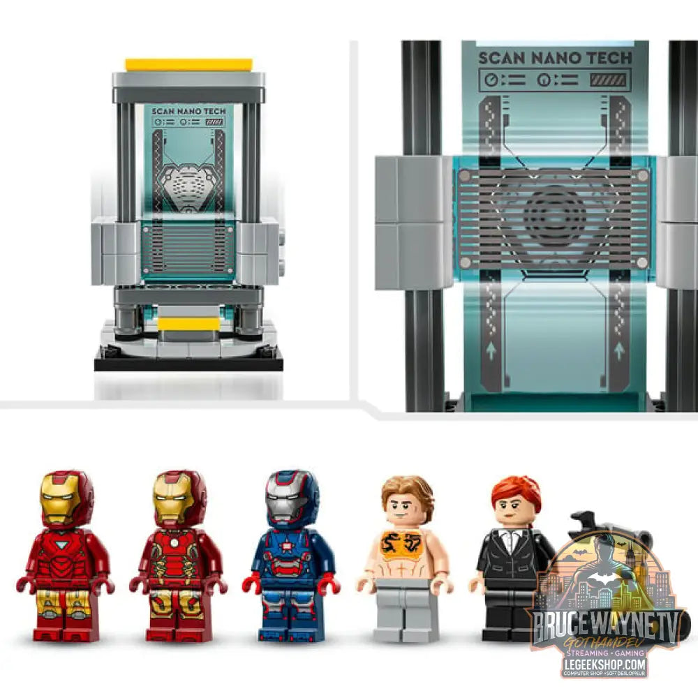 LEGO 76315 Marvel Super Heroes Iron Mans Labor: Halle der Rüstungen, jeu de construction - LEGO - vue 5