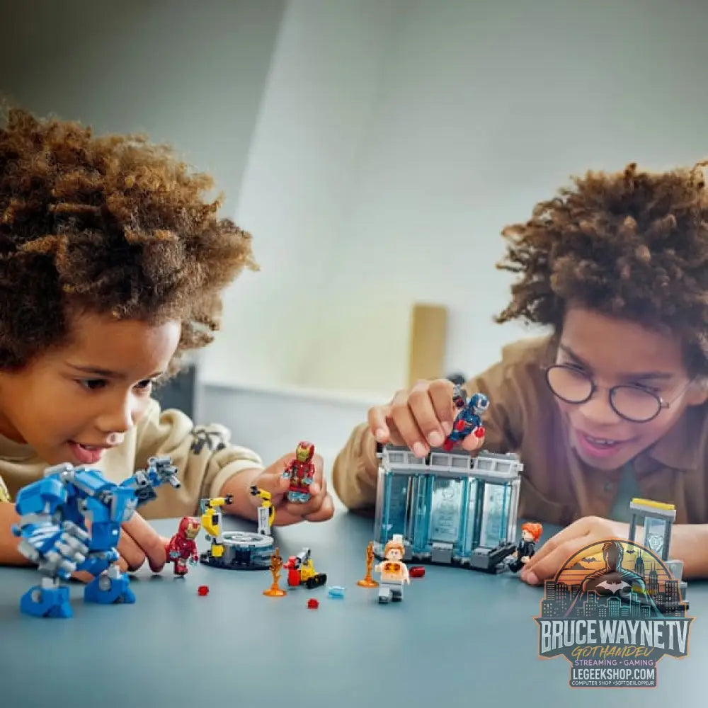 LEGO 76315 Marvel Super Heroes Iron Mans Labor: Halle der Rüstungen, jeu de construction - LEGO - vue 2