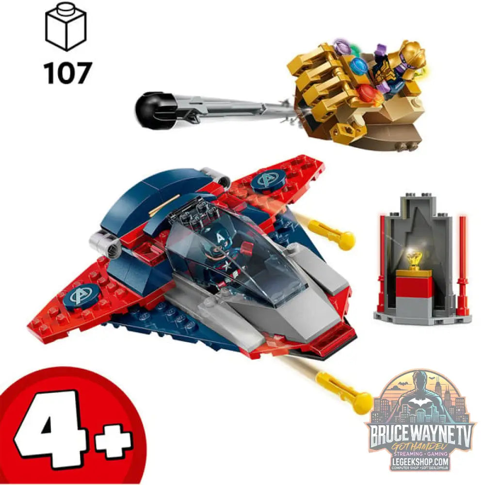 LEGO 76319 Marvel Super Heroes Captain America vs. Thanos, jeu de construction - LEGO - vue 3