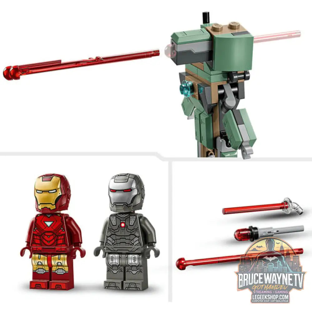 LEGO 76320 Marvel Super Heroes Iron Man & War Machine vs. Hammer-Drohnen, jeu de construction - LEGO - vue 5